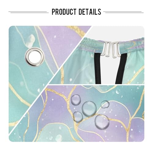 Capa de Barbero Kigai Teal Purple Geode Impermeable miniatura 4