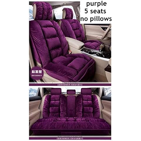 LUOLONG Car Seat Cover, Winter soft warm 5 seats Car Seat Cover Cover