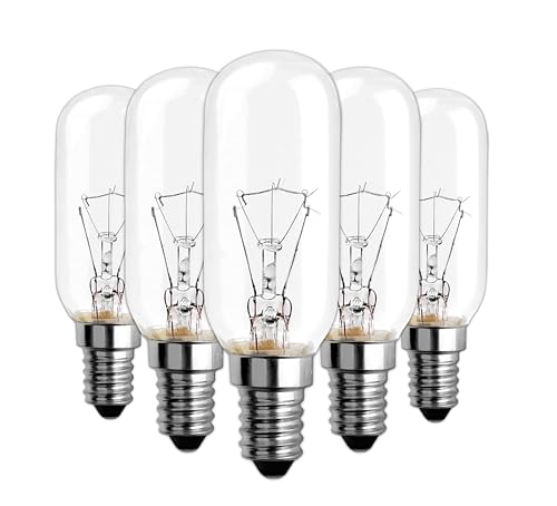 CLAR - Ampoule Hotte Aspirante E14 40W, Spot Cuisine Incandescent, 19x75mm (Pack de 5)