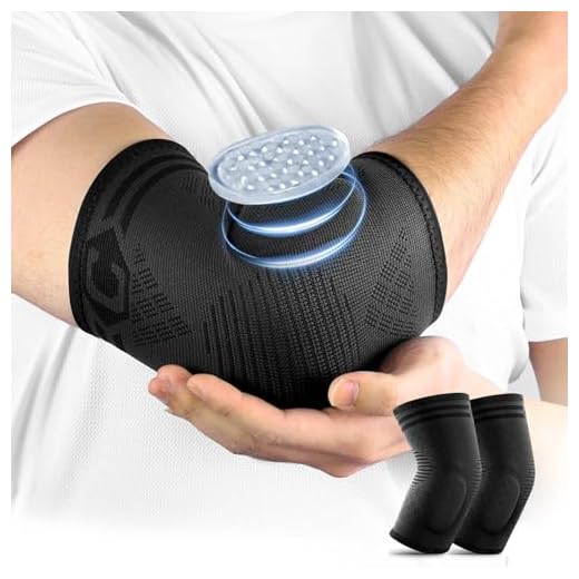 CAMBIVO Elbow Brace for Men and Women, 2 Pack Compression Elbow Sleeve with Pads for Tendonitis, Tennis & Golfer's Elbow, Arthritis, Bursitis, Pain Relief, Workout, Weightlifting, Daily Use