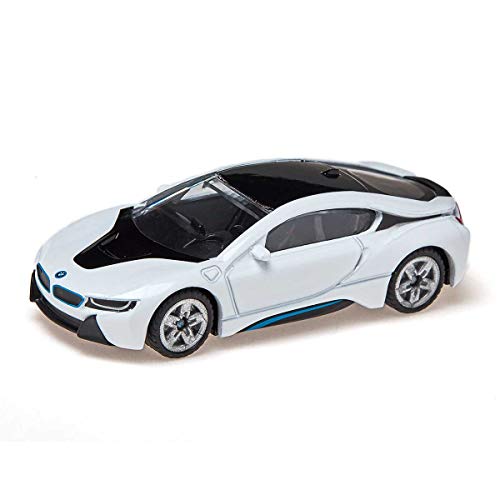 siku 1458, BMW i8, Metall/Kunststoff, Schwarz/Weiß, Spielzeugauto für Kinder – Bild 4