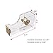 Acrylic Gold Tape Dispenser,Clear Acrylic Desk Dispenser Kit , Modern Design Office Desktop Tape Dispense