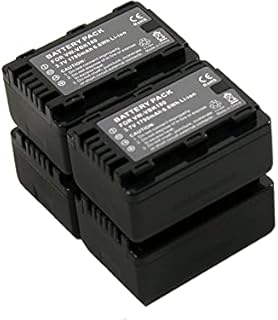 BTBAI Compatible VW-VBK180 Battery for VW-VBK180K VBK360 VBK360K VBL090 VBL360 Digital Video Camcorder (4X Battery+Charger USB Dual)