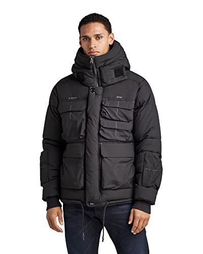 G-STAR RAW Herren Field Hooded Puffer Jacke, Schwarz (dk Black...