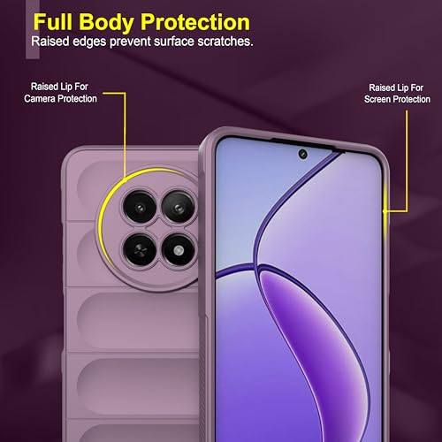 Image of Zapcase Back Case Cover for Realme 13 5G | Compatible for Realme 13 5G Back Cover | Liquid Silicon Magic Case with Camera Protection | Lavender
