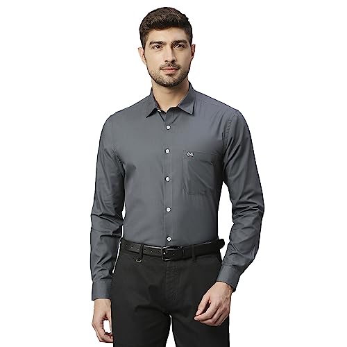 Image of Thomas Scott Men's Cotton Slim Fit 100% Formal Shirt with Spread Collar and Full Sleeves