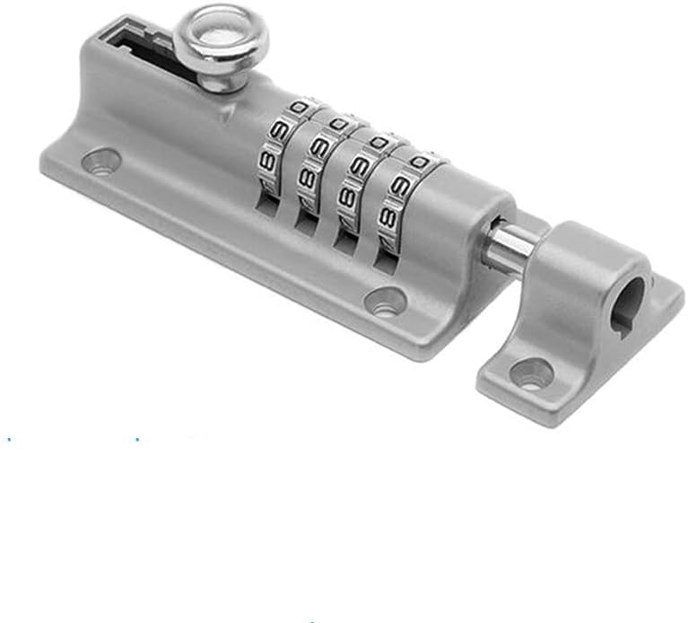 4 Digit Set Your Own Combination Sliding Barrel Bolt Lock Combination