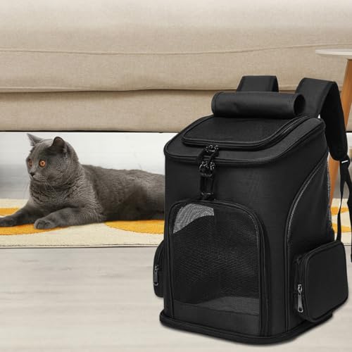 Sac à dos respirant extensible avec une structure pliable pour chat - 3