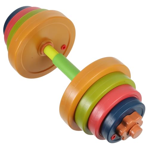 SOPOTUTU Mancuerna Ajustable de Plástico para Juguete Gimnasio Infantil para Ejercicio de Brazo Barra de Pesas Infantil Segura y Portátil Desarrollo Muscular para Niñas