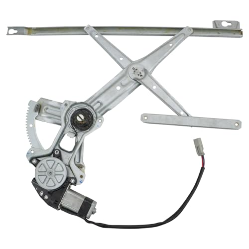 Image of TRQ Front Right Power Window Regulator & Motor Assembly Passenger Side Compatible with 1990-1993 Honda Accord HO1351103