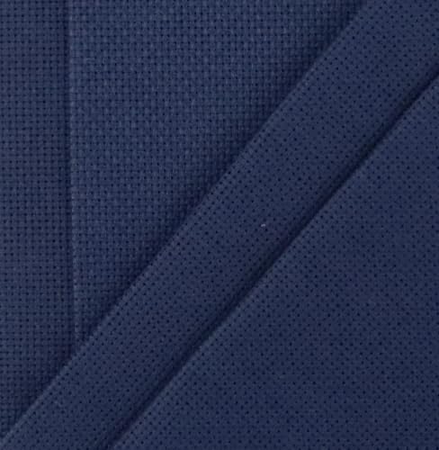 Image of KCS 4 /6 pc of 12 inch x 18 inch 30cmx45cm 18 Count Cotton Aida Cloth Cross Stitch Fabric (Navy Blue, 4 pc)