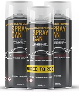 Xtremeauto Aerosol Spray Paint Can Kit Mixed To Car Registration Mixed By Car Registration Reg Mixed To Match Car Paint Perfect Match (Aerosol + Lacquer + Primer)