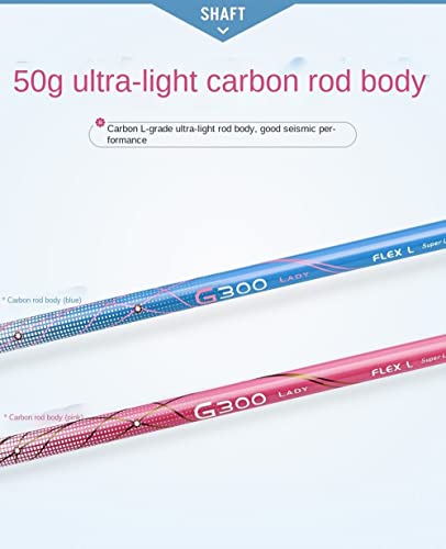 Pink Lady'S Golf Iron 7 Carbon Steel Shaft L Flex Stainless Steel Head Lie 62.5 Loft 34 con Cubierta Elegante diseñada para la precisión y la Comodidad de Las Mujeres en el Campo