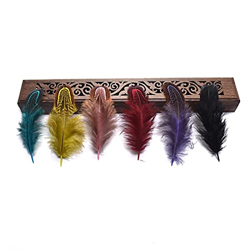 Lot de 100 plumes de faisan pour travaux manuels, 15,2 à 20,3 cm, décoration à faire soi-même, couleurs aléatoires