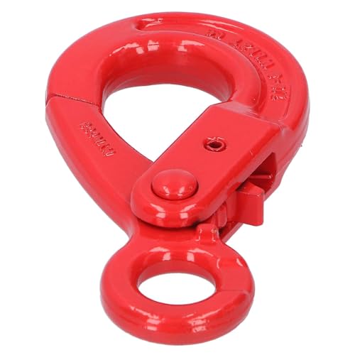 MOUMOUTEN Alloy Steel Slip Hook Safety Lock, 2T Capacity with Enlarged Opening for Lifting Rigging Construction Industrial Use