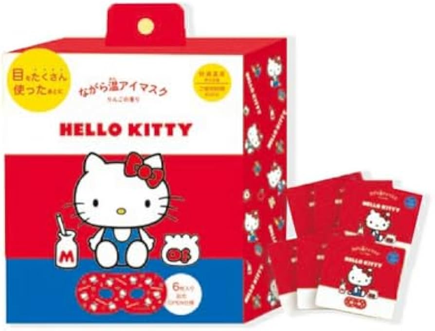 Amazon.co.jp: ほんやら堂 ながら温アイマスク ハローキティ 6P
