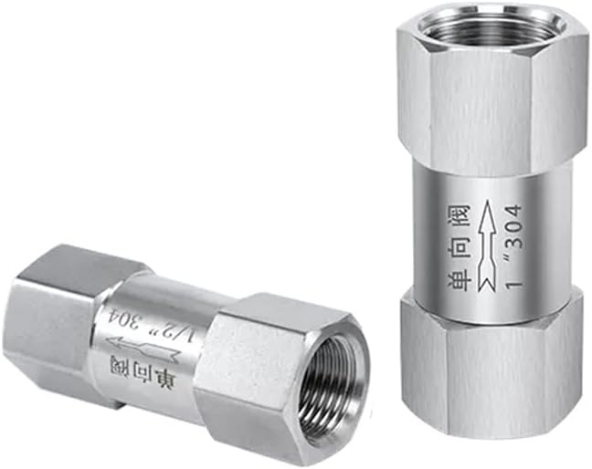 1個 1/8インチ 1/4インチ 3/8インチ 1/2インチ 3/4インチ 1インチ BSP メス 304 ステンレススチール 逆止