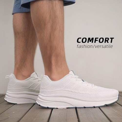 Image of KDN Men's Wide Toe Box Shoes Cushioned Road Running Shoes Non Slip Mens Walking Sneakers for Wide Feet Comfortable Athletic Gym Workout Shoes Wide Width