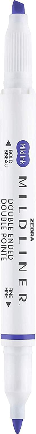 Zebra Pen Mildliner Doppelend-Textmarker, breite und feine Spitze, ideal für Bibelmarkierungen, kein Ausbluten, 18 Pastell- und neutrale Tintenfarben, 18 Stück