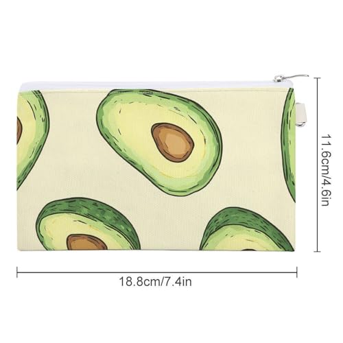 Cut Avocados Fashion Coin Purse Change Makeup Bag Canvas Pencil Pouch Travel2