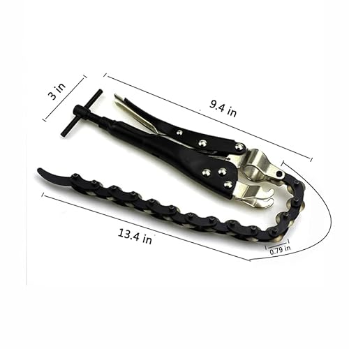 Tailpipe Cutter,Carbon Steel Chain Exhaust Tube Cutter,Tube Cutting Pliers For Cutting Exhaust Pipe Copper Pipes,Black #TOP4