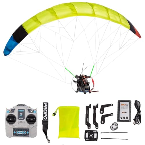 2.4G RC Electric Stunt Mini Paraglider Model for Adults, Wingspan High Altitude Stunt Flying Paraglider Toy,100 x 25 x 0 cm
