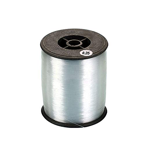 KnR Harmony Fil de Perles en Nylon 0.25mm 900m Fil de Pêche Fil de Perlage Non-Élastique pour la Fabrication de Bijoux DIY