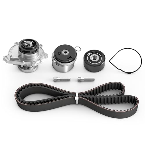 JAVOUKA Engine Timing Belt Kit w/Water Pump Fit for Chevy Cruze Sonic 1.8L 2012-2014, for Chevrolet Aveo Aveo5 1.6L 2009-2011, Fit for Pontiac G3 1.6L 2009-2010, #TCKWP338 24422964 25195119