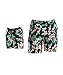 NMVB Maillot de Bain Familial Père et Fils, Impression Florale Beachwear Maillot de Bain Beachwear (Color : A, Size : Dad-l)