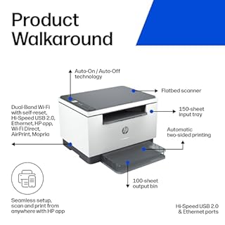 HP LaserJet MFP M234dw Wireless Printer, Print, scan, Copy, Fast speeds, Easy Setup, Mobile Printing, Best-for-Small Teams, Instant Ink Eligible