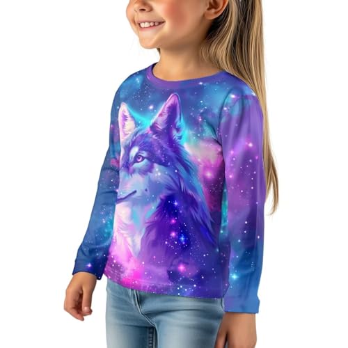 Upetstory Kids Long Sleeve Shirt for Girls Boys Tee Tops Size 3-16 Years Old2