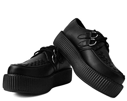 T.U.K. Shoes V9493 Unisex-Adult Creepers, Black TUKskin Viva Mondo Creeper3
