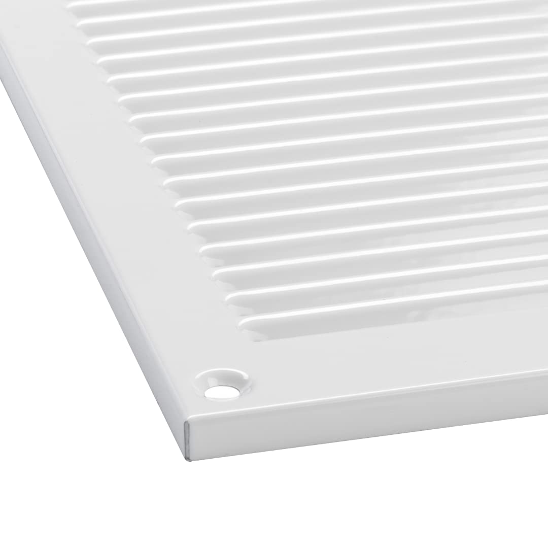 Grille De Ventilation Métal Réglable 400x200 Mm – Blanc RAL9016, Europlast