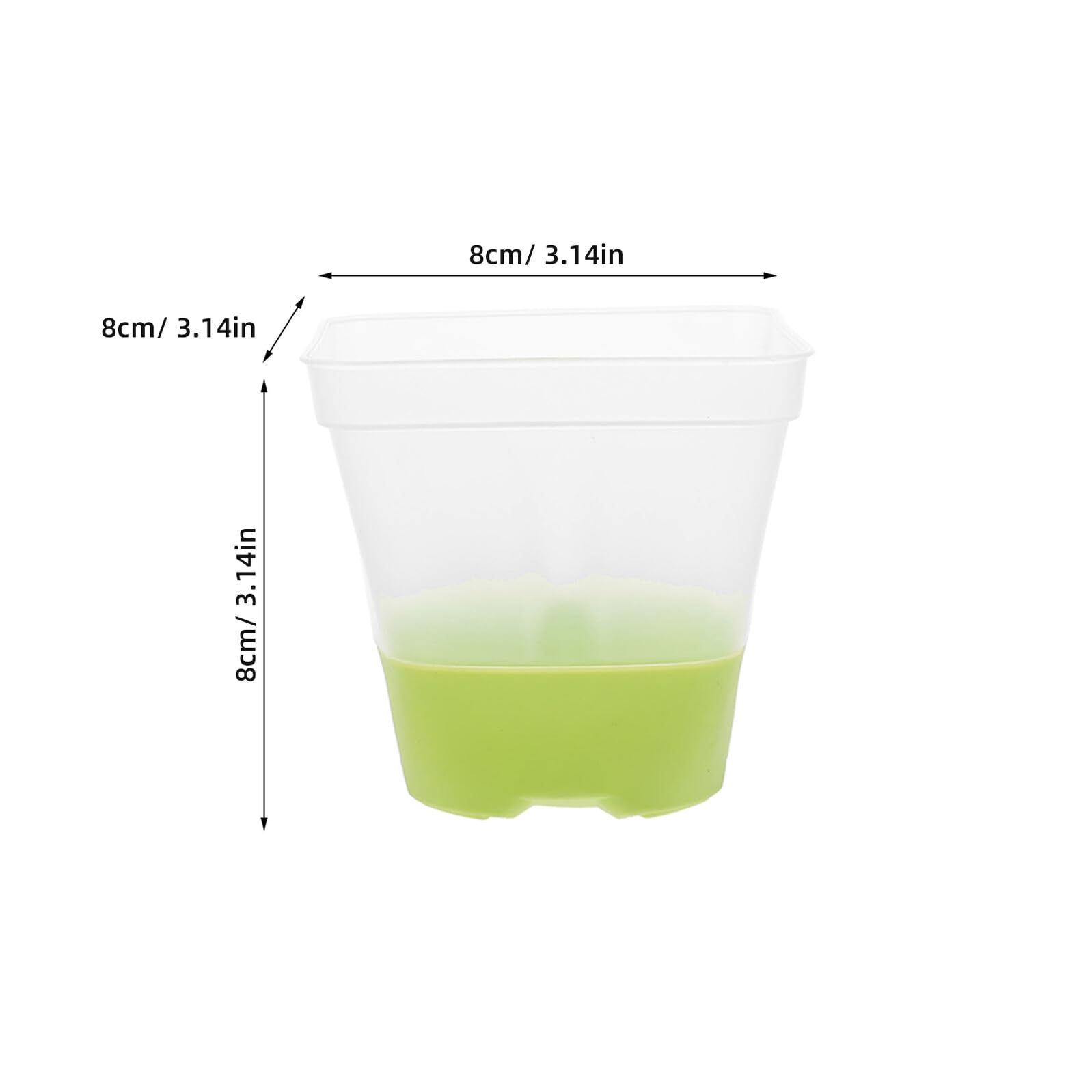 VALICLUD 18 Godets Carrés Transparents en Silicone Souple avec Drainage – Pots de Pépinière Réutilisables 76 CM pour Semis en Serrage Herbes Aromatiques et Plantes Succulentes