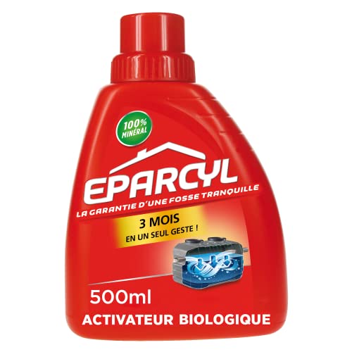 Eparcyl - Entretien Fosses Septiques - Action Naturelle - 3 Mois de Tranquillité - Evite les odeurs & les engorgements - Formule Liquide - 100% minéral