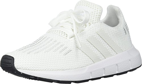 adidas Originals Baby Swift Running Shoe, Crystal White/Black, 6 Medium US Toddler