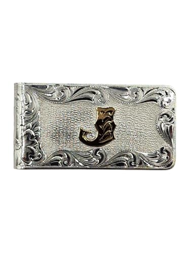 Montana Silversmiths Money Clip Engraved Letter J - Accessories Other