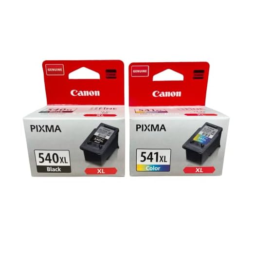 Canon - PG-540 XL & CL-541 XL - Cartouche d'Encre - 50 feuilles de papier photo Noir et Multiclolre - 10x15 cm