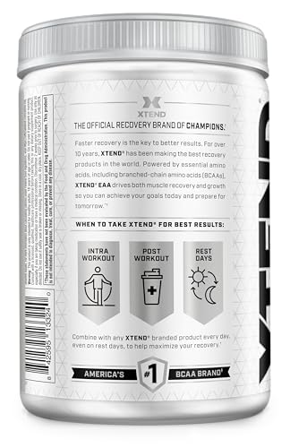 Image of Xtend EAA + BCAA Powder for Muscle Recovery & Lean Muscle Growth, 9 Essential Amino Acids for Intra Workout or Post Workout Recovery, 10g EAAs Per 2 Servings, Blood Orange 40 Servings (Pack of 2)