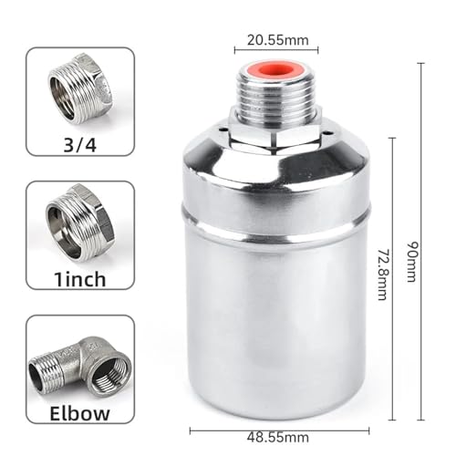 Robinet à bille automatique 1 pouce pour réservoir et tour d'eau
