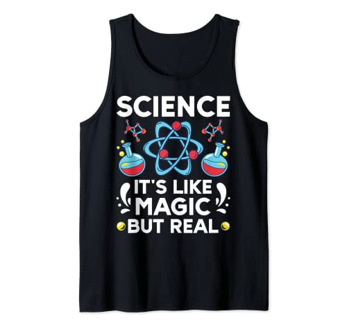 It's Like Magic But Real Science Tee Camiseta sin Mangas