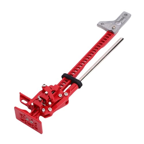 Cric de Levage RC 1/10 Anti-Chute en Aluminium Rouge pour l'Entretien Sécurisé de Votre Crawler