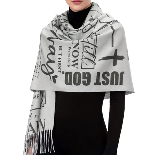Riletese Prayer Shawls For Women Religious Christian Gifts Grandma Mom Inspirational Bible Pashmina Scarf Wrap - Image 5