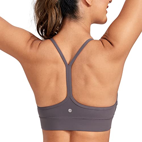 Image of CRZ YOGA Butterluxe Y Back U Neck Sports Bra | Light Support, Removable Pads, Yoga, Extremely Soft, Longline, for Women