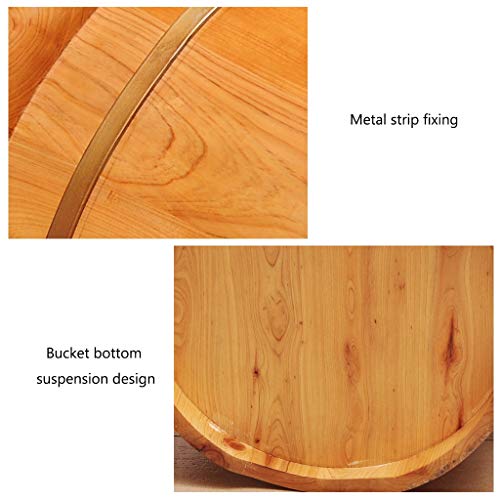 Spa de pies con masaje y cubierta 40cm madera miniatura 5