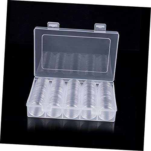 2 sets caja de almacenamiento para monedas portátil miniatura 4