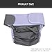 ULTECHNOVO Adult Cloth Diaper, Waterproof & Reusable Elderly Incontinence Protection Nappies Underwear with Maximum Absorbency for Men or Women, Grey
