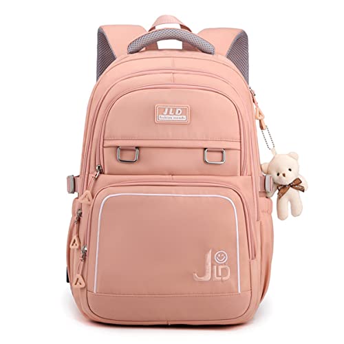 Mochila Impermeável mochilas Para Notebook Masculina/Feminina Doe acessórios de boneca de urso Rosa