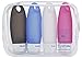 Large Leak Proof Travel Bottles. Set of 4-3.3 oz TSA Approved Refillable Squeezable Silicone Bottles with Clear EVA Toiletry Case - Mixed