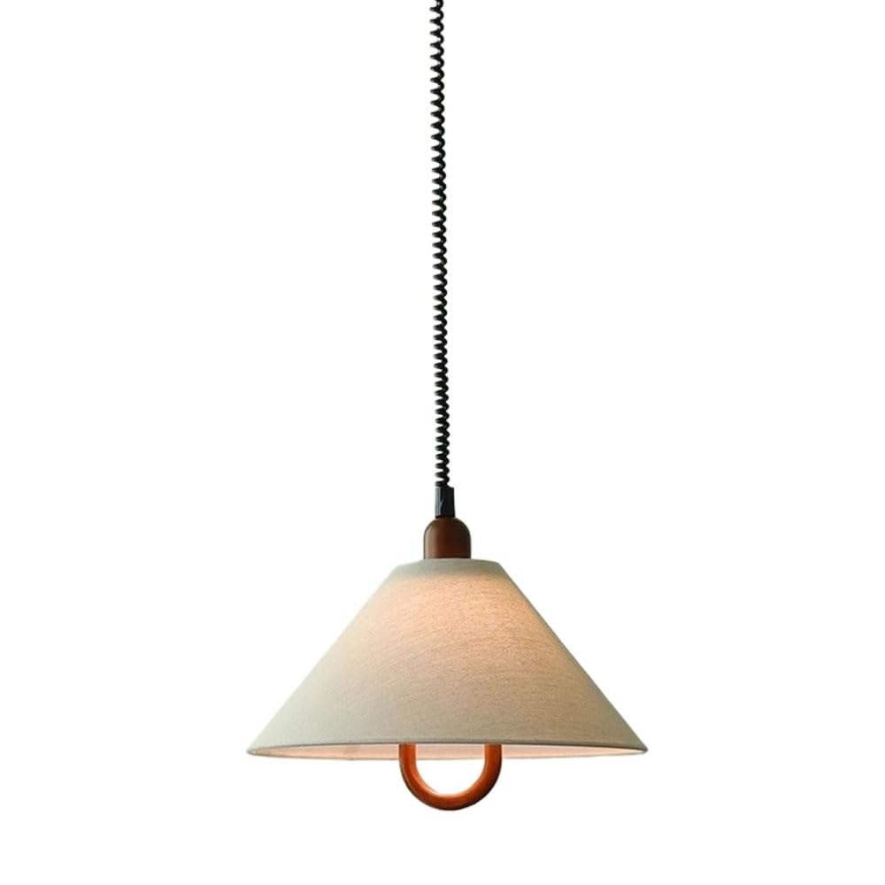KXEcoLife Pendant Light, Adjustable Height Hanging Lamp, Small Chandelier Ceiling Fixture for Dining Table, Bedroom, Cafe, Bar, E27 Droplight